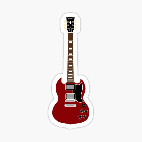 Gibson Sg Stickers | Redbubble