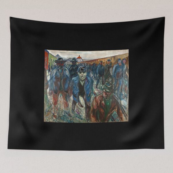 Item preview, Workers On Their Way Home by Edvard Munch (Reproduction) designed and sold by Classic Visions Gallery.