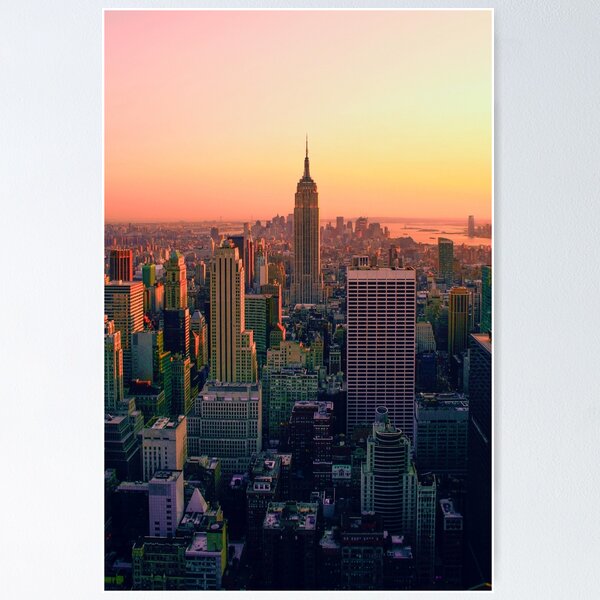 Item preview, Sunset of New York City (Color) designed and sold by NoColorDesigns.