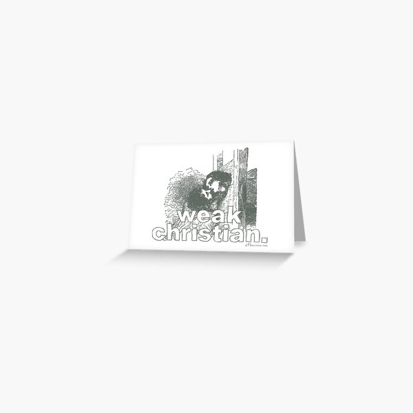 Weak Guillotine Greeting Card