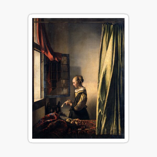 Item preview, Girl Reading a Letter at an Open Window (Vermeer) designed and sold by ArtHistorical.