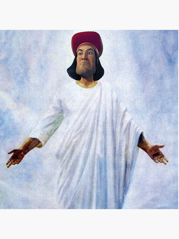 "Lord Farquaad as God" Throw Pillow for Sale by WilliamDean Redbubble