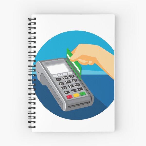 Item preview, Hand Swiping Credit Card on POS Terminal Retro designed and sold by patrimonio.