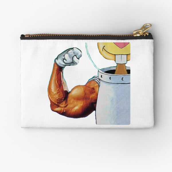 Spongebob Muscles Zipper Pouches Redbubble