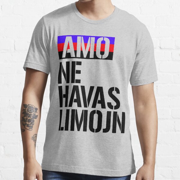 Amo ne havas limojn - Love has no limits Essential T-Shirt