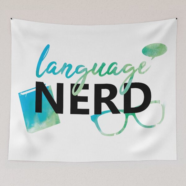 Item preview, Language Nerd designed and sold by UnderwaterSky.