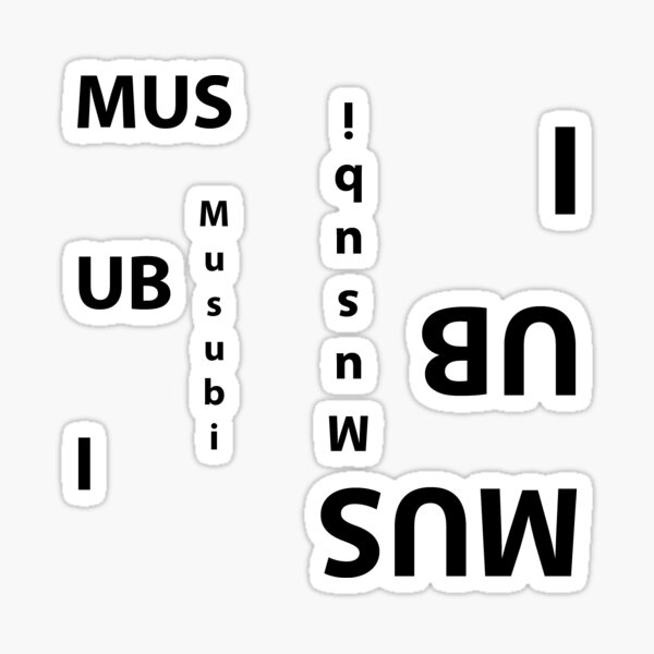 Item preview, Musubi Text Art designed and sold by MrBrent.