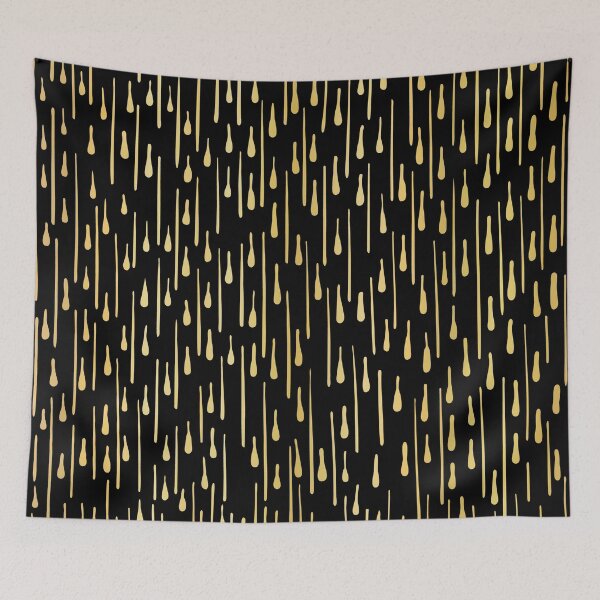 Item preview, Luxury Black Gold Party Streamers Pattern Seamless Vector designed and sold by Limolida.