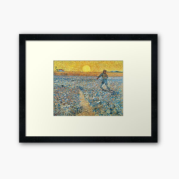 Aperçu de l'œuvre Van Gogh: Semeur au coucher du soleil 1888 créée et vendue par The Art Collector.