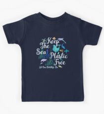 Halten Sie das Meer frei Kunststoff Lassen Sie unsere Wildtiere Kinder T-Shirt