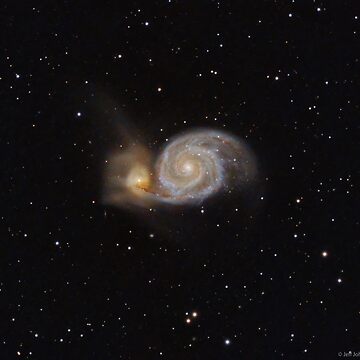 Artwork thumbnail, M51 - Whirlpool Galaxy by Jeff Johnson
