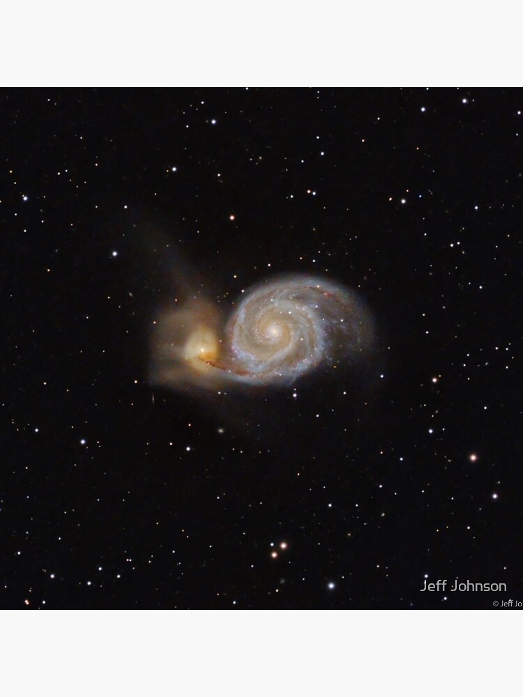 Thumbnail 4 of 4, Pillow, M51 - Whirlpool Galaxy designed and sold by jeffjastro.