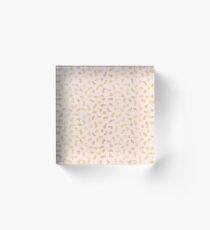 Luxury Rose Gold Party Confetti Pattern Seamless Vector, Stylish Packaging Acrylic Block