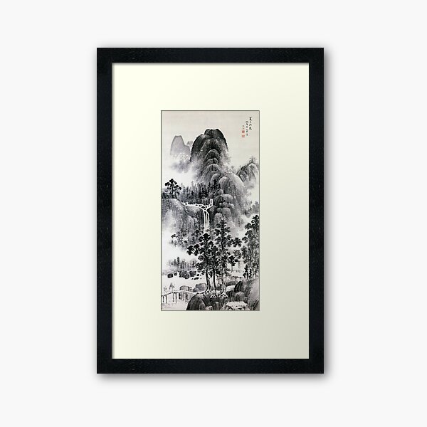 Aperçu de l'œuvre Ruisseau de montagne un jour d'été (œuvre d'art japonaise restaurée) créée et vendue par PromoteProgress.
