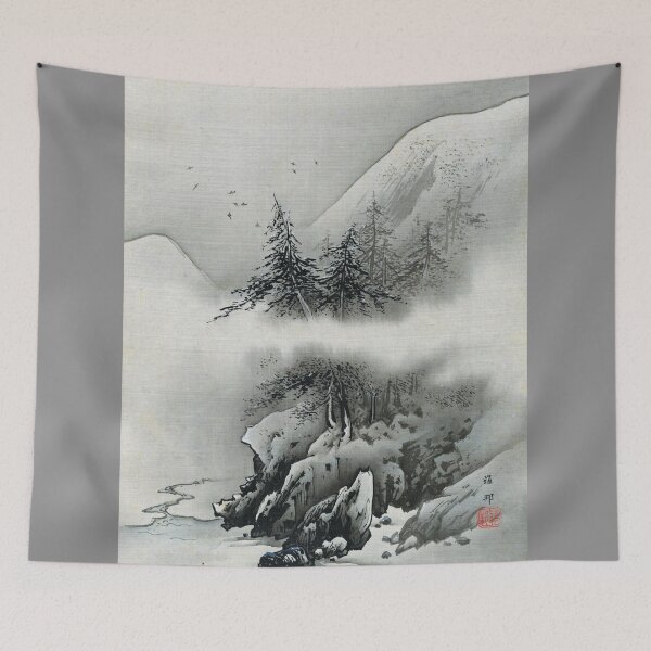 Item preview, Snow Landscape (Restored Japanese Artwork) designed and sold by PromoteProgress.