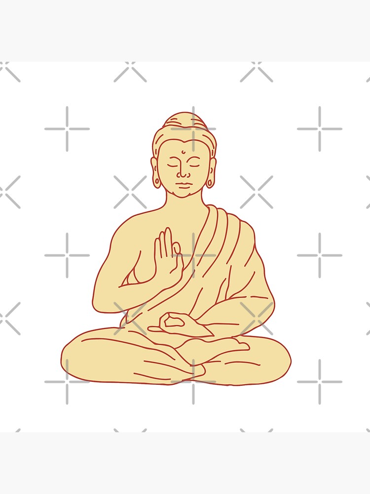Drawing sketch style illustration of Gautama Buddha, Siddhartha Gautama or  Shakyamuni Buddha sitting in lotus position viewed from front on isolated b  Stock Vector Image & Art - Alamy