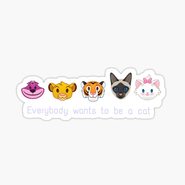 Item preview, Everybody wants to be a cat designed and sold by Evlenchantress.