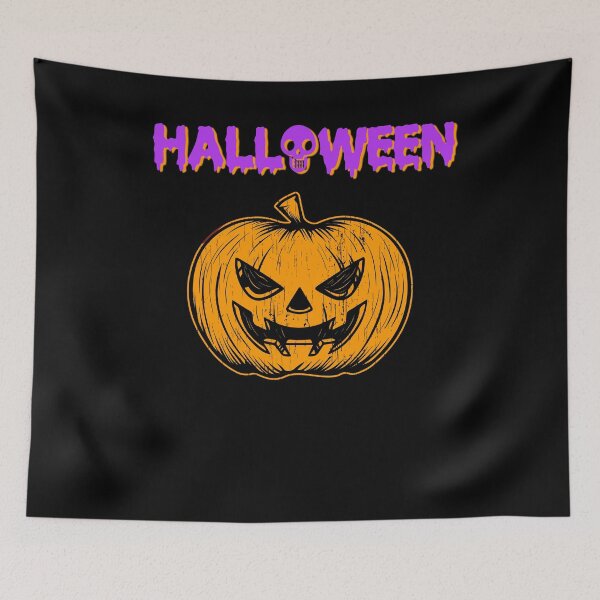 Item preview, Halloween Scary Face Jack o Lantern Holiday T shirt designed and sold by we1000.