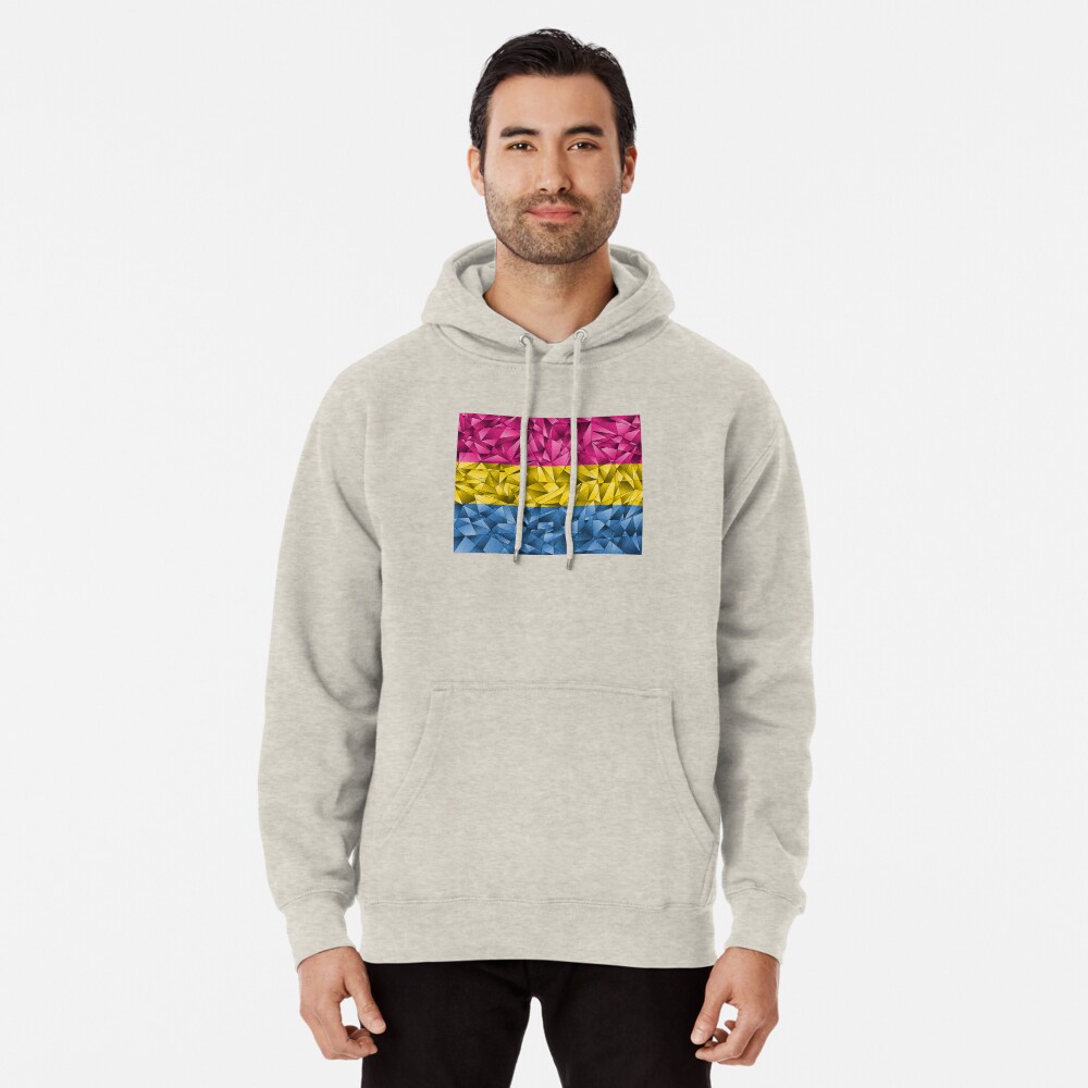 Abstract Pansexual Flag Pullover Hoodie