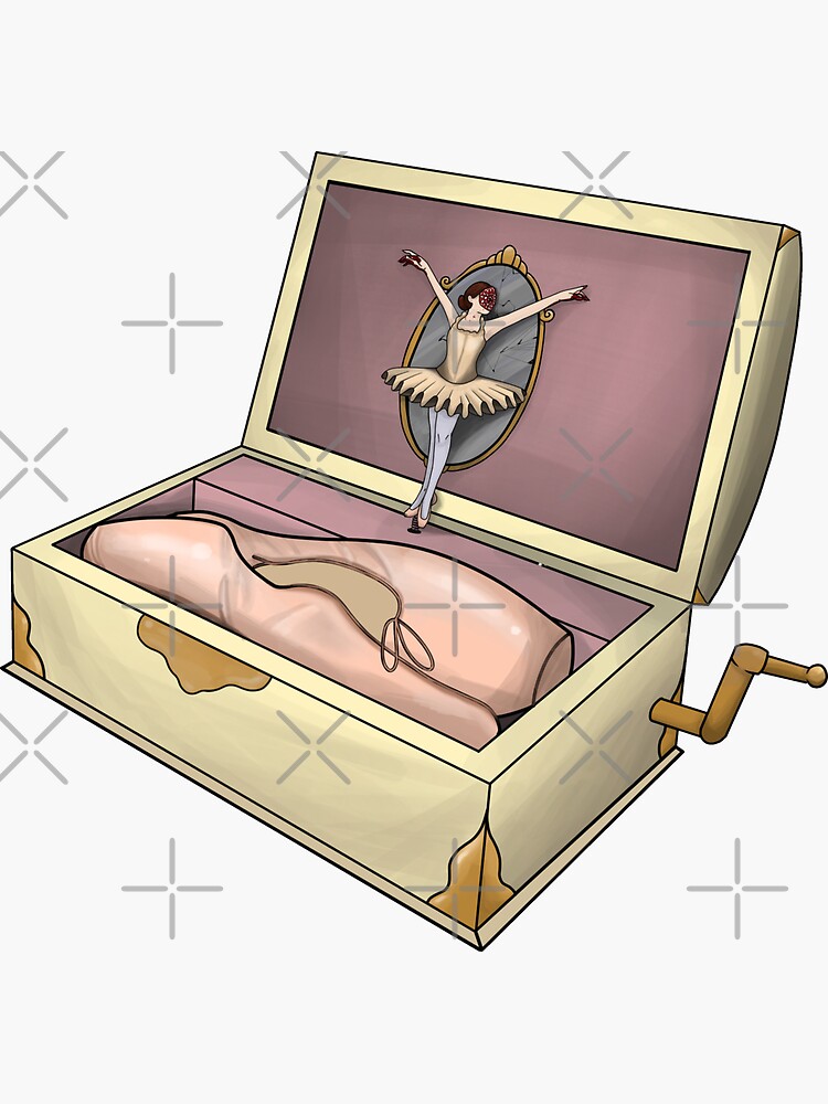 "Sugar Plum Fairy Music Box" Sticker for Sale by PeaMcNutt | Redbubble