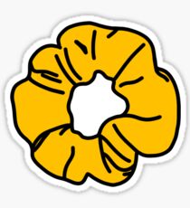 yellow schrunchie Sticker
