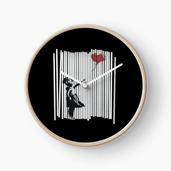 Banksy Balloon Girl Clocks for Sale | Redbubble