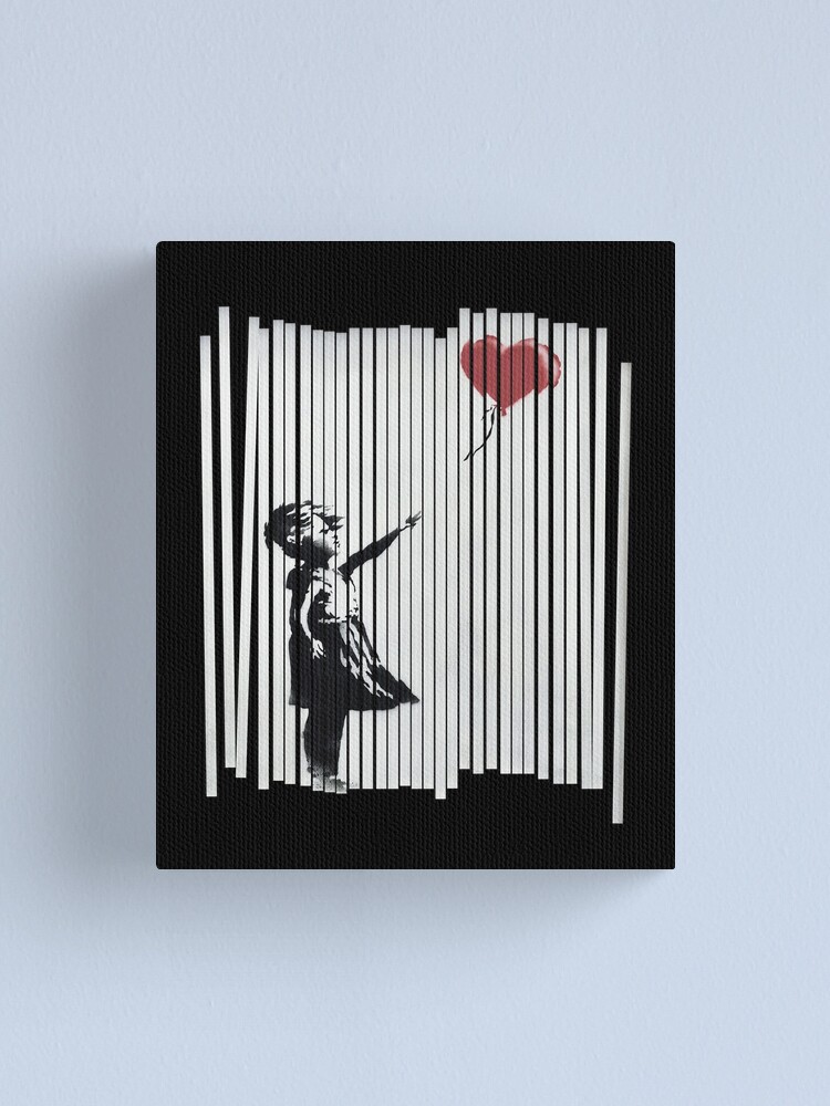 Alternate view of Hey! I Fixed It! Banksy Shredded Balloon Girl Canvas Print