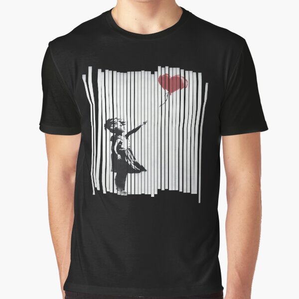 Hey! I Fixed It! Banksy Shredded Balloon Girl Graphic T-Shirt