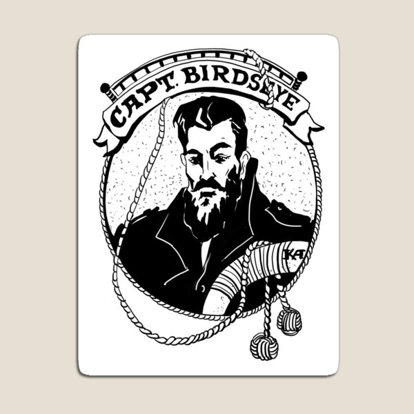 Young Captain Birdseye Medallion Magnet