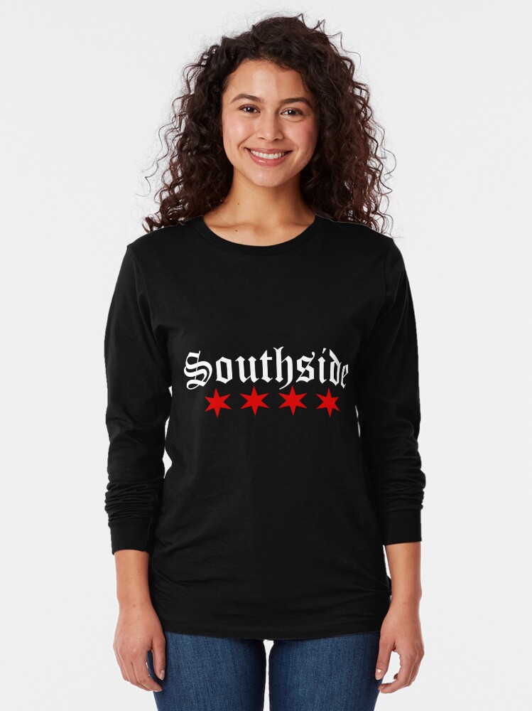 Southside with Chicago flag stars Southside pride Essential T-Shirt for  Sale by snowry