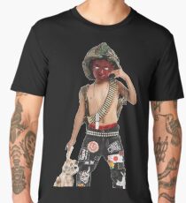 Zillakami x Sosmula / City Morgue - Hell or High Water Cover Art Men's Premium T-Shirt