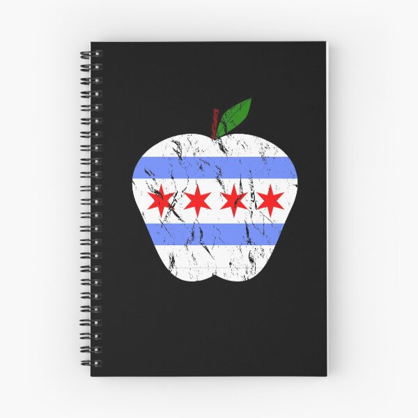 Item preview, Chicago teachers apple with flag distressed colors designed and sold by snowry.