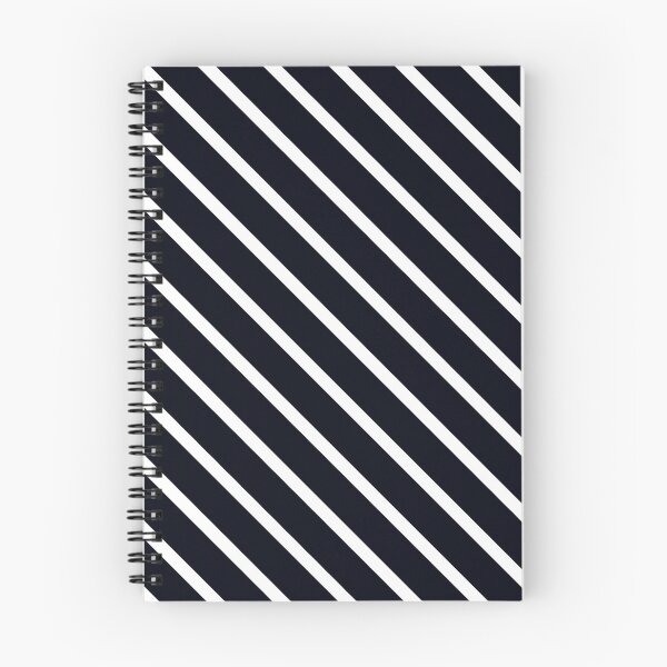 Item preview, Midnight Navy Diagonal Stripes designed and sold by Moonshine Paradise.