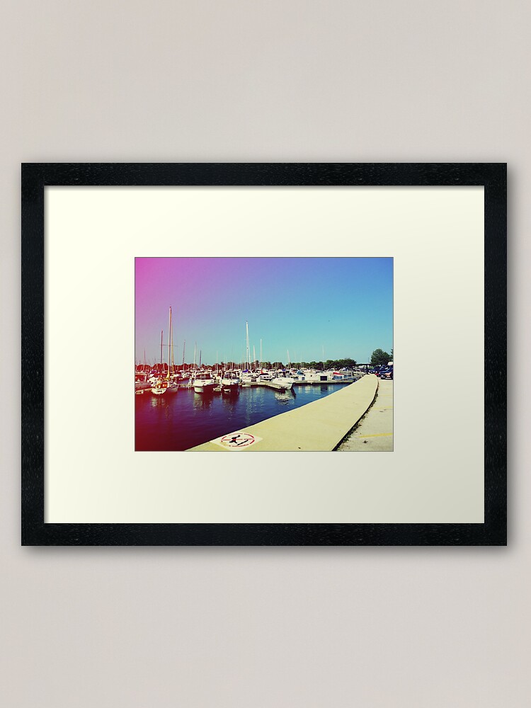 Alternate view of Boats III Framed Art Print