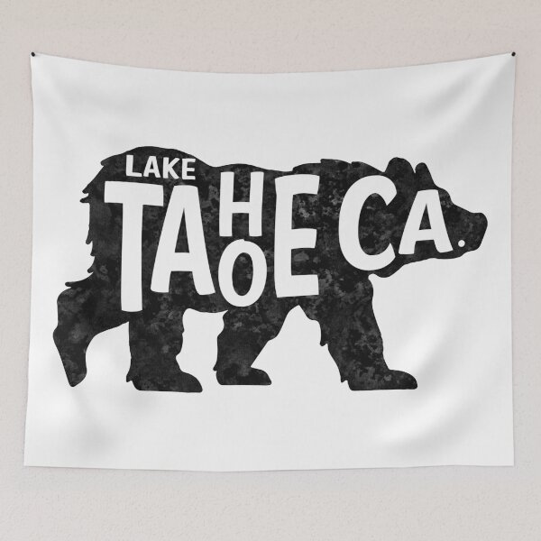 Item preview, Lake Tahoe California Bear Typography designed and sold by DESTINATIONS DECAL.