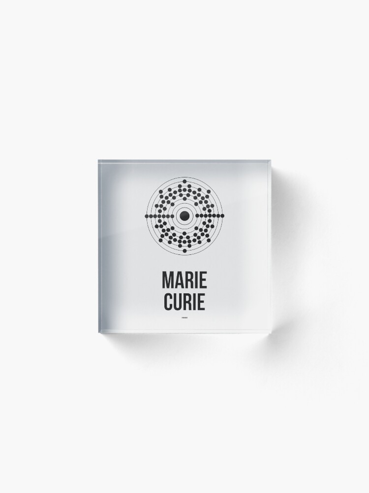 Alternate view of MARIE CURIE - Women in Science Acrylic Block