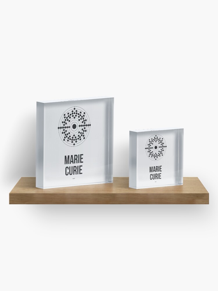 Alternate view of MARIE CURIE - Women in Science Acrylic Block