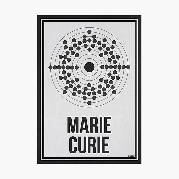 MARIE CURIE - Women in Science Photographic Print