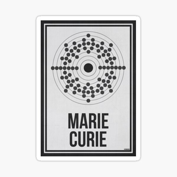 MARIE CURIE - Mujeres en la ciencia Pegatina