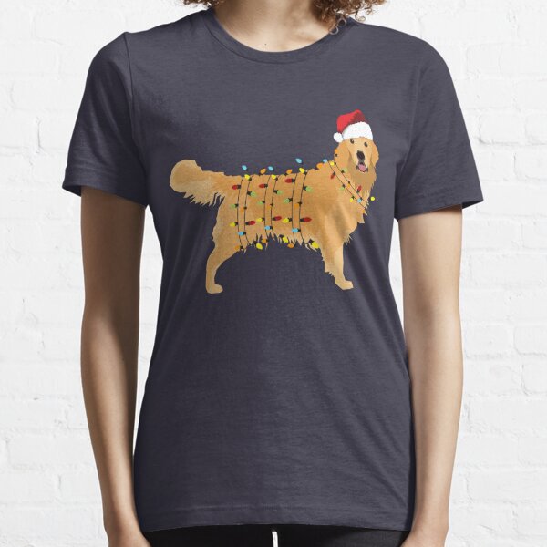 Golden Retriever Holiday Light de Noël T-shirt essentiel