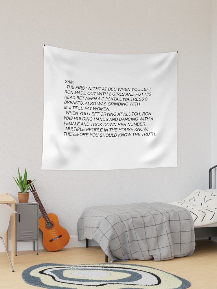 Jersey Shore The Note Tapestry for Sale by Jillian Henriques Redbubble