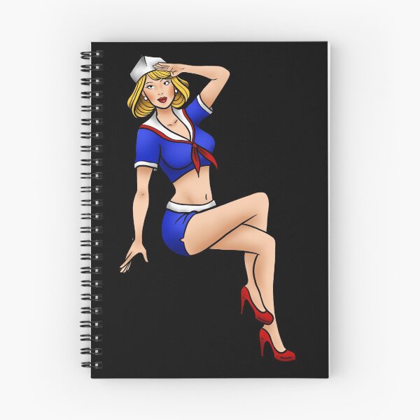 Item preview, Pin up Sailor Girl Tattoo Flash Art designed and sold by Caseychaotic.