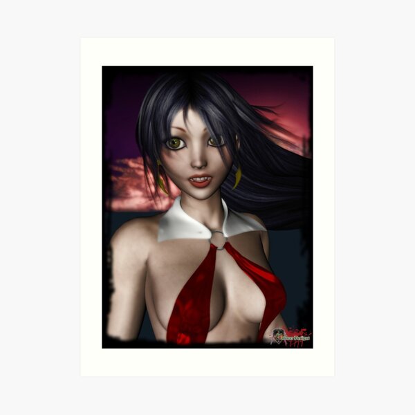 Vampirella Derivitive Art Art Print