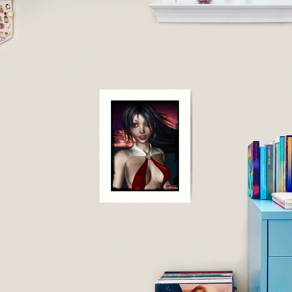 Vampirella Derivitive Art Art Print
