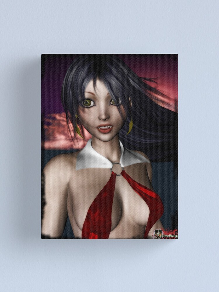 Alternate view of Vampirella Derivitive Art Canvas Print