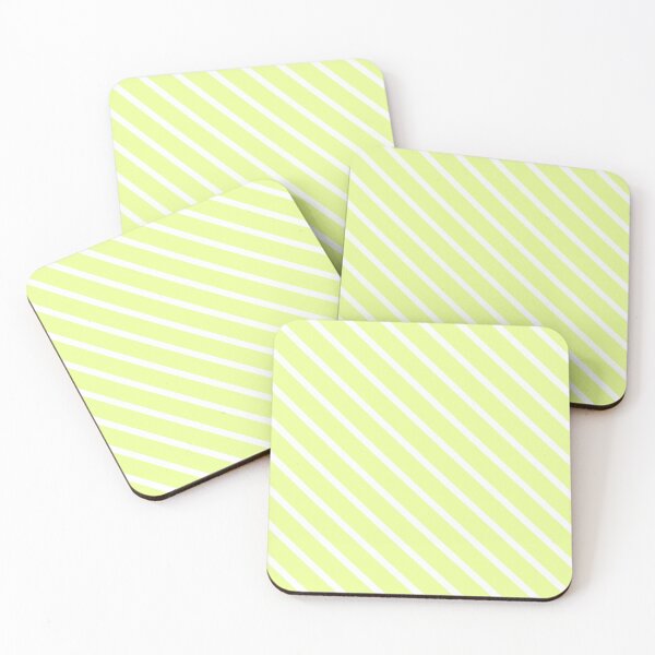 Item preview, Lemongrass Diagonal Stripes designed and sold by Moonshine Paradise.