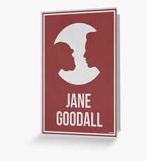 JANE GOODALL - Women in Science Greeting Card