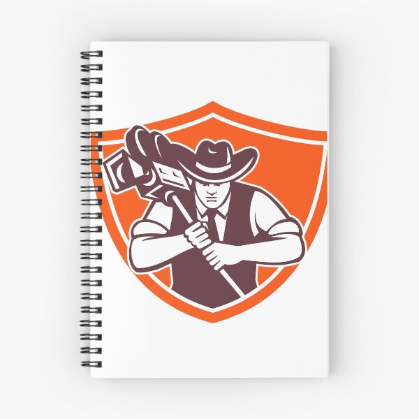 Item preview, Cowboy Camera Operator Shield designed and sold by patrimonio.