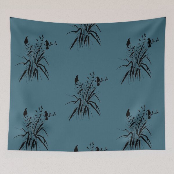 Item preview, Harakeke- Tui in Flax Black designed and sold by Felicity Mehrtens.