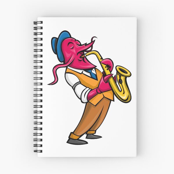 Item preview, Crawfish Saxophone Player Mascot designed and sold by patrimonio.